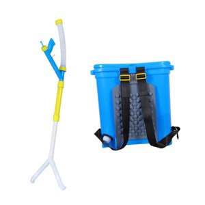 Ioensy - Esparcidor De Fertilizante Manual, Herramienta De Fertilización De 25 L Para Árboles Frutales De Maíz, Doble Puerto