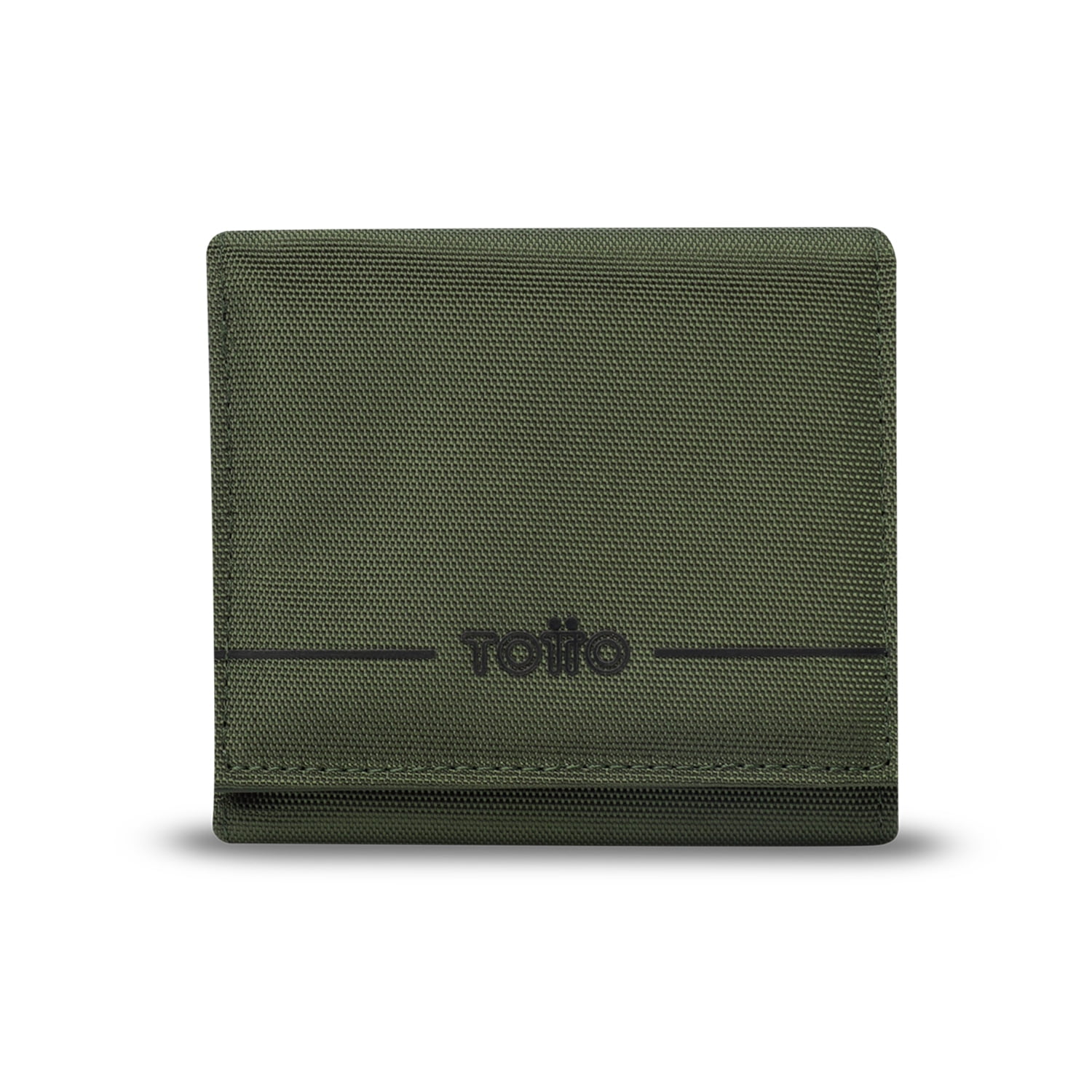 Billetera Totto Hombre Sayle Con Rfid Blocker Verde
