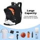 thumbnail image 2 of Bolsa deportiva MoKo, mochila de baloncesto, negra, resistente al agua, 2 of 8