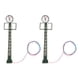 thumbnail image 2 of 2 Piezas De Luces De Ferrocarril Modelo Escala HO Para Accesorios De Iluminación De Jardín De Hadas Verde, 2 of 5