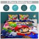 thumbnail image 5 of Mario Print Bedding Set Pattern Duvet Cove Set 3 Pieces 1 Quilt Cover And 2 Pillowcases for Women Men Teens, 5 of 5