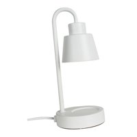 Magideal - Lámpara Calentadora De Velas Eléctrica, Luz De Fusión De Velas, Lámpara De Mesa Regulable, Lámpara De Fusión De Velas Para Dormitorio, Sala De Estudio Blanco