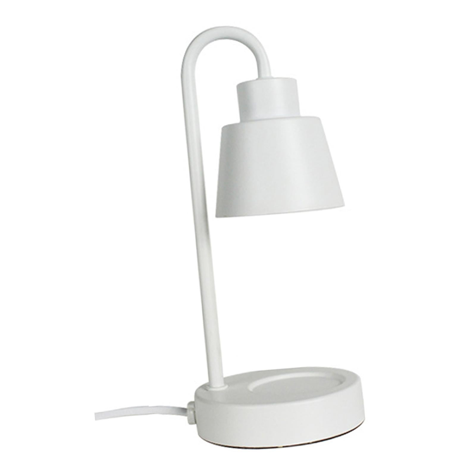 Magideal - Lámpara Calentadora De Velas Eléctrica, Luz De Fusión De Velas, Lámpara De Mesa Regulable, Lámpara De Fusión De Velas Para Dormitorio, Sala De Estudio Blanco