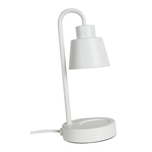 Magideal - Lámpara Calentadora De Velas Eléctrica, Luz De Fusión De Velas, Lámpara De Mesa Regulable, Lámpara De Fusión De Velas Para Dormitorio, Sala De Estudio Blanco