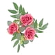 thumbnail image 3 of Anillo De Vela, Corona Artificial, Corona Bohemia Para Centros De Mesa, Puerta, Acción De Gracias, Rosa Roja, 3 of 4