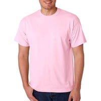 Camiseta Gildan Para Hombre, Cuello Con Cinta Gruesa, Cómoda, Color Rosa M