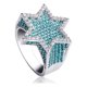 thumbnail image 1 of Anillos Brillantes Punky de Rapero de Lujo a la Moda con Hexagrama para Hombre, Cool, con Hielo, Hip Hop, Circonia Cúbica, Dominantes, Anillos para Hombre, 1 of 8