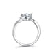 thumbnail image 2 of Anillos de Compromiso Solitario Clásicos de Moissanita para Mujer Anillo de Promesa de Plata Esterlina Torcida para Ella 1 Quilate Diamante Redondo Anillos de Boda Color D VVS1 Talla 5-9, 2 of 7