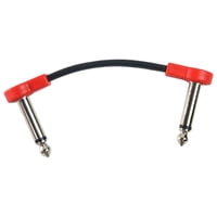 Magideal - Cable De Coión Para Guitarra Eléctrica Cable De Instrumento De Bajo 4 Ts Conector Ts De Ángulo Recto Cables De Coión De Guitarra Cable De 15Cm Rojo