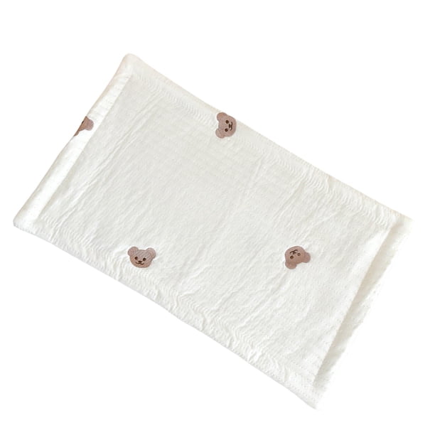 Almohada De Bebé Para Dormir, Cojín De Ropa De Cama Lavable Acolchado De Algodón Suave Para Bebé, Oso