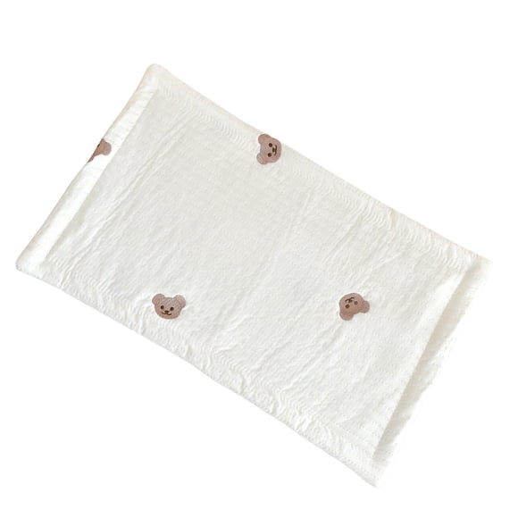 Almohada De Bebé Para Dormir, Cojín De Ropa De Cama Lavable Acolchado De Algodón Suave Para Bebé, Oso