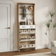 thumbnail image 2 of New wooden shoe cabinet, 3 doors and 2 drawers, equipped with hangers and spacious storage space, 2 of 3