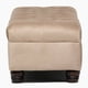 thumbnail image 3 of Banqueta Capitone Felpa Beige, 3 of 3