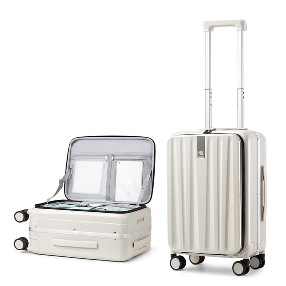 Carcasa rígida de policarbonato Carry On de Luggage Hanke de 20 pulgadas con ruedas