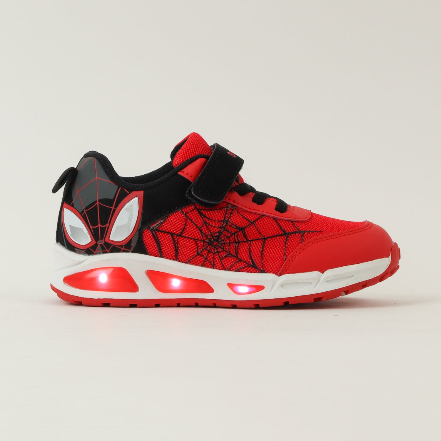 Zapatillas Con Luces Niño Spiderman Ojos Rojo Marvel
