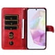 thumbnail image 5 of Funda tipo cartera para Samsung Galaxy A56 5G con bolsillo con cremallera y ranuras para tarjetas – Función de soporte Rojo, 5 of 6