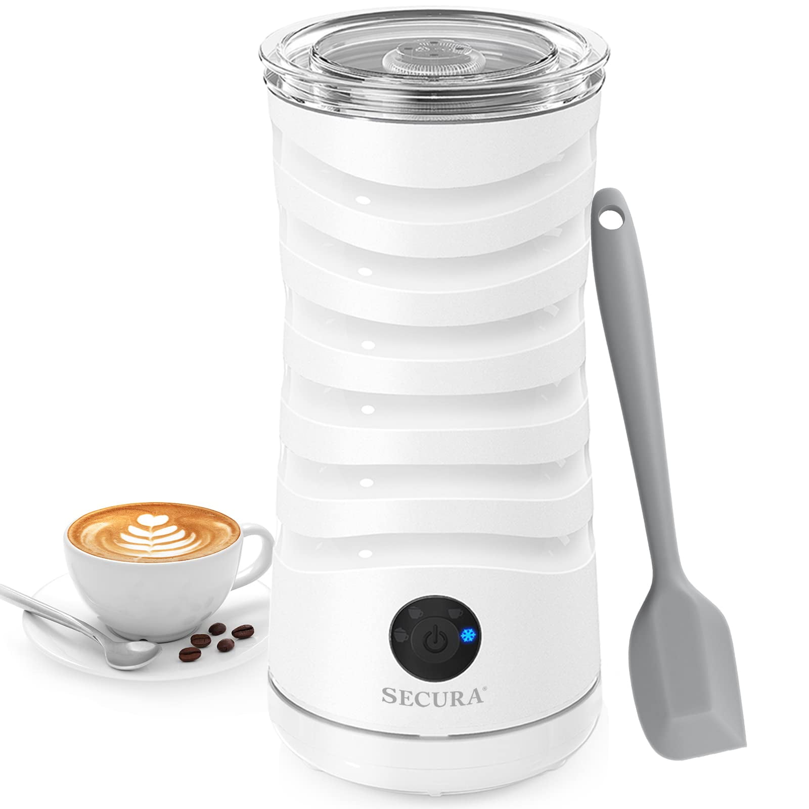 Calentador De Leche Milk Frother Secura Electric De 240 Ml, 4 En 1