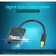 thumbnail image 2 of Adaptador de audio 1 a 2, divisor de cable óptico digital, adaptador de audio de fibra óptica, adaptador distribuidor de fibra óptica, negro, 2 of 5