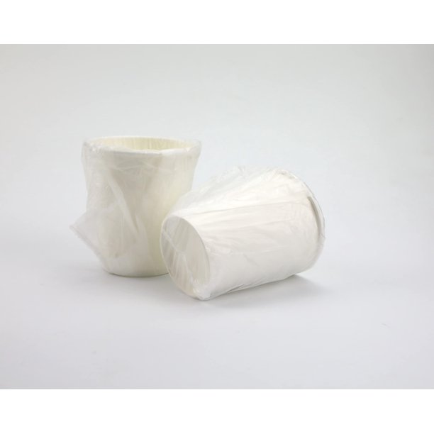 Vasos de papel para bebidas calientes, envueltos individualmente, 240 ml, color blanco, 600 unidades