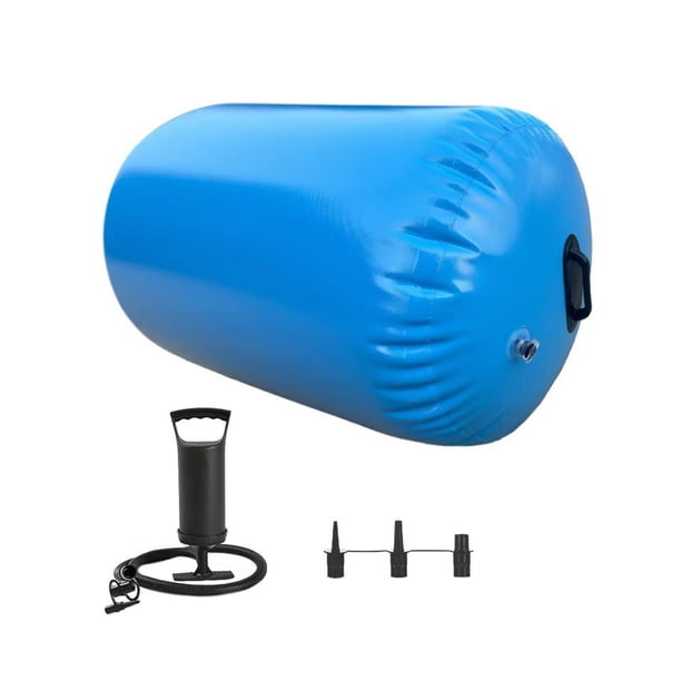 Rodillo de aire para gimnasia, barril, esterilla de , rodillo inflable para espalda, resorte para gimnasio en casa, ejercicio para niños y adultos 0.9mx1m