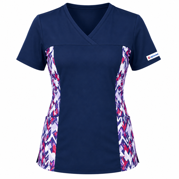 Delantal Mujer Ripholia LQ-7 tela elasticada estampado al costado