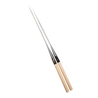 Magideal - Palillos Para Servir Salmón, Palillos De Cocina, Palillos Con Mango De Madera De Fácil Limpieza, Herramientas De Guarnición De Sushi Para Viaje En Cas 24 Cm