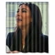 thumbnail image 1 of Cortina de ducha con cara de Kim Kardashian llorando, juego de cortina de baño con ganchos, tamaño 60 x 72 pulgadas, 1 of 3