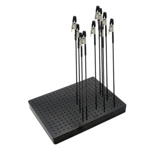 Magideal - Soporte De Pintura Base Hobby Clip De Soporte Herramienta De Modelado Artesanía Diy Aerógrafo Pulverización Hobby Piezas De Modelado , Soporte Clip Soporte L Y 10 Clip