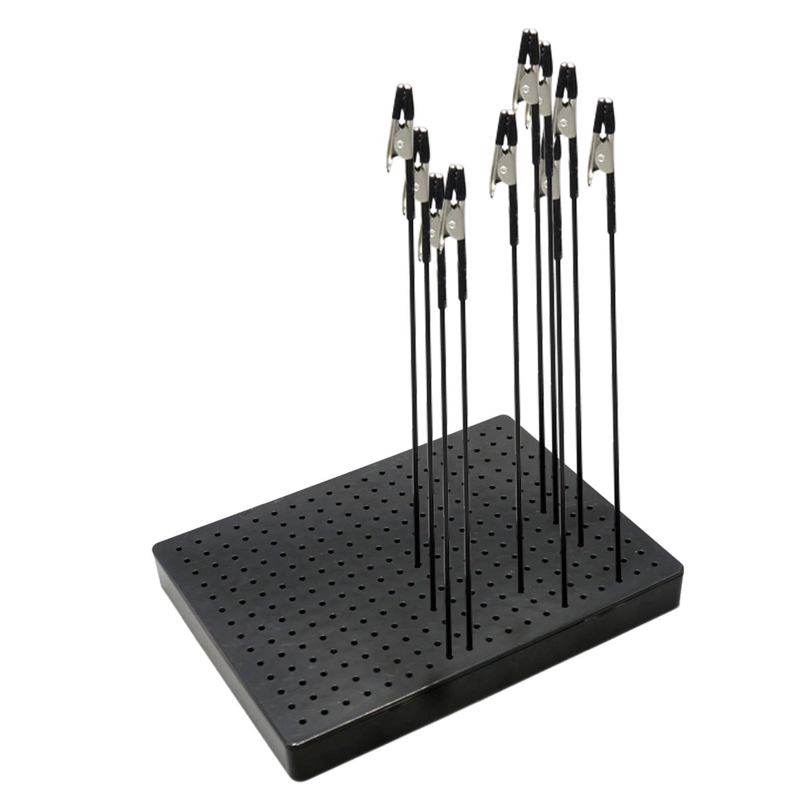 Magideal - Soporte De Pintura Base Hobby Clip De Soporte Herramienta De Modelado Artesanía Diy Aerógrafo Pulverización Hobby Piezas De Modelado , Soporte Clip Soporte L Y 10 Clip