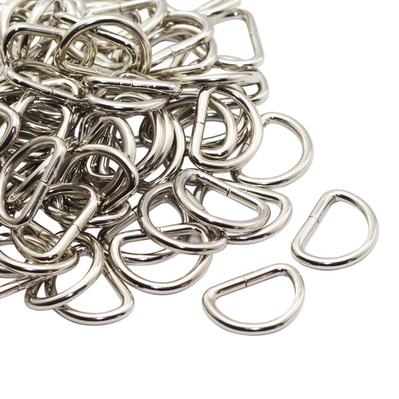 Anillos en D CrocSee 26 mm Pack de 100 Niquelado