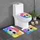 thumbnail image 1 of Juego de 3 Alfombras de Baño de Terciopelo Coral Dandy's World, 1 of 6