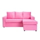thumbnail image 1 of Sofá Bi-L 3 Cuerpos Felpa Rosado, 1 of 6