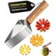 thumbnail image 1 of Cortador sandía triángulo acero inoxidable mango madera 3 uds utensilio cocina, 1 of 7