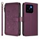 thumbnail image 2 of Funda Cartera Mariposa para [Xiaomi 14 Pro] con Soporte y Cremallera Violeta, 2 of 6