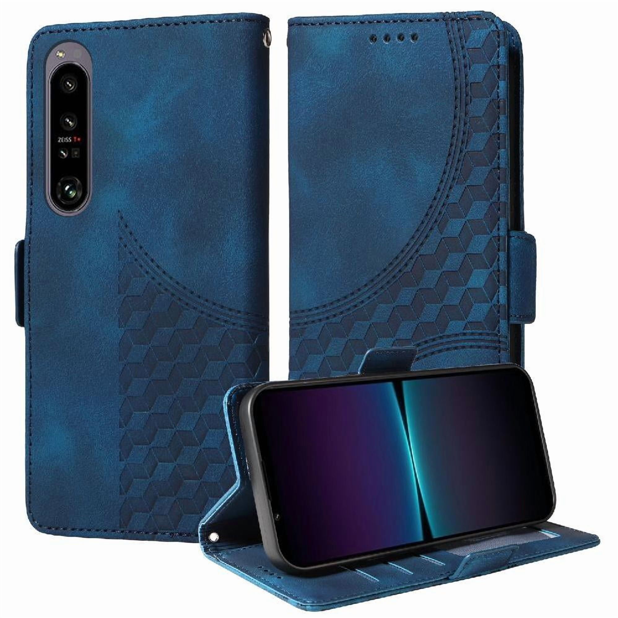 Carcasa Foxdock Sony Xperia 1 Iv De Cuero Pu, Diseño Acolchado Clásico, Protección Contra Caídas Y Rayones