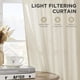 thumbnail image 3 of Cortinas Joydeco de lino con filtro de luz, 229 cm, color marfil, para sala de estar, 3 of 7