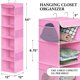 thumbnail image 2 of Organizador colgante rosa de 6 estantes Simple Houseware – 54 cm, 2 of 7