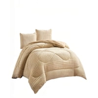 Genérico - Cobertor De Peludos Leche Con Relieve Plaza Y Media Color Cafe