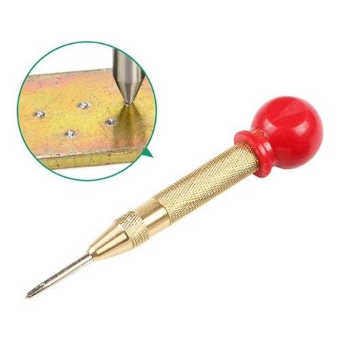 Genérica - Punzón Punto Centro Automático Trabajos Pesados Ergonómico