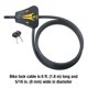 thumbnail image 5 of Cable Lock Master Lock 8419DPF Python con llave de 1,8 m, 5 of 7