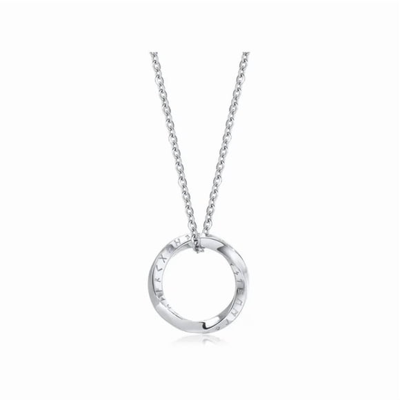 Collar Vikingo Titanio Circulo Runas Nordicas