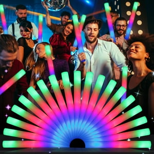 Foam Glow Sticks Wellent, 64 Led, Luz De Espuma, 3 Modos