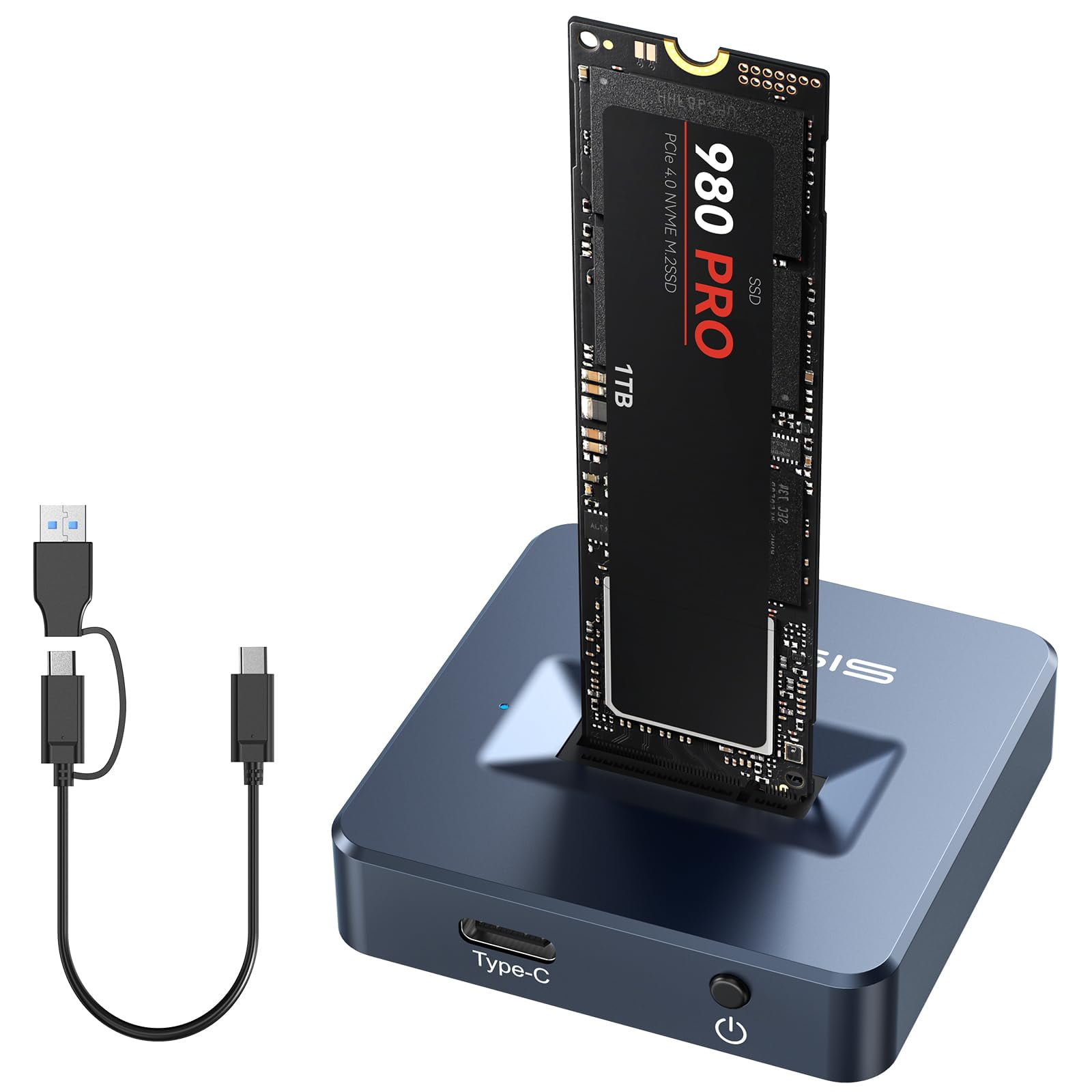 Freegene - Adaptador De Lector Ssd Acasis Nvme A Estación De Acoplamiento Usb De 10 Gbps
