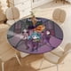 thumbnail image 4 of Sally Face theme Fitted Round Tablecloths Elastic Edged Table Covers Waterproof Table Cloth For Kitchen Holiday Party Tables Decor 150cm, 4 of 6