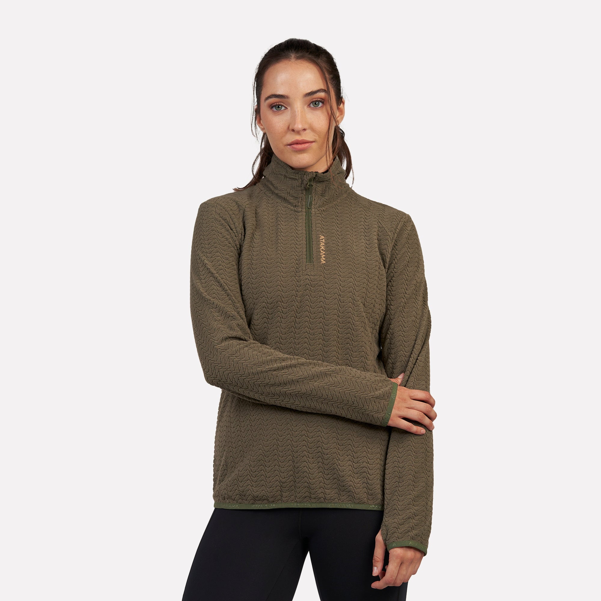 Polar Mujer Ultraligero Fleece Volca Verde Atakama Outdoor