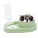 thumbnail image 3 of Comedero Para Perros Cuencos Dobles Acero Inoxidable Cachorro Mascota Gato Cuencos Comida Agua Verde, 3 of 5
