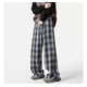 thumbnail image 3 of X2 Pantalón Cuadros Pierna Ancha Mujer Casuales Forro Peludo, 3 of 10