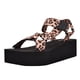 thumbnail image 1 of Sandalia GUESS Avin para mujer, color negro/leopardo 908, tela negra 6.5US, 1 of 1