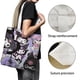 thumbnail image 3 of Kuromi Bolso de tela con estampado de lienzo para mujer, bolsa de compras reutilizable y estética, con cremallera interior, regalo para mujer, 35 × 40 cm., 3 of 6