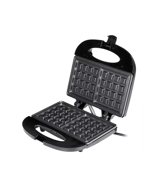 Genérico - Máquina Para Hacer Waffles Eléctrica 2 Waffles R207, Color Negro